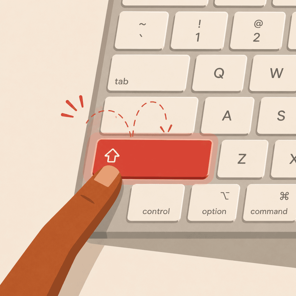 Double-tap Shift on the keyboard to start Sotto